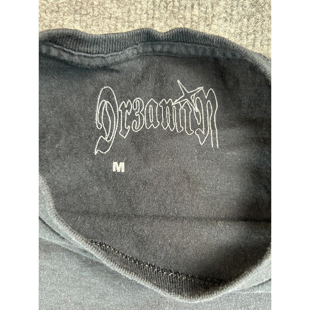 Dreamin Graphic T Shirt Black Streetwear Bomb Logo Adult Medium Goth Tee - Picture 4 of 6
